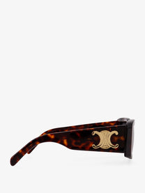 Celine Women's Triomphe XL Acetate Sunglasses Brown