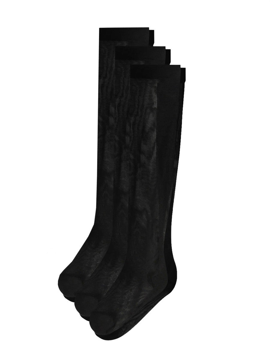Dolce &amp; Gabbana Women's Tripack Calze Con Black