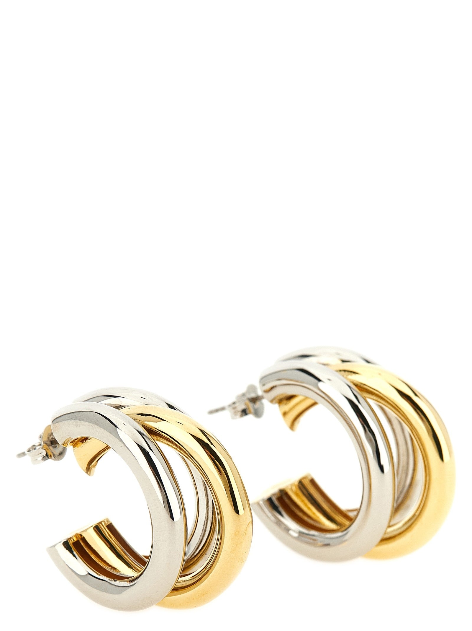 Rabanne Triple Hoop Earrings Gold