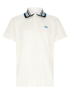 Loewe Triple Layer Collar Polo Shirt White