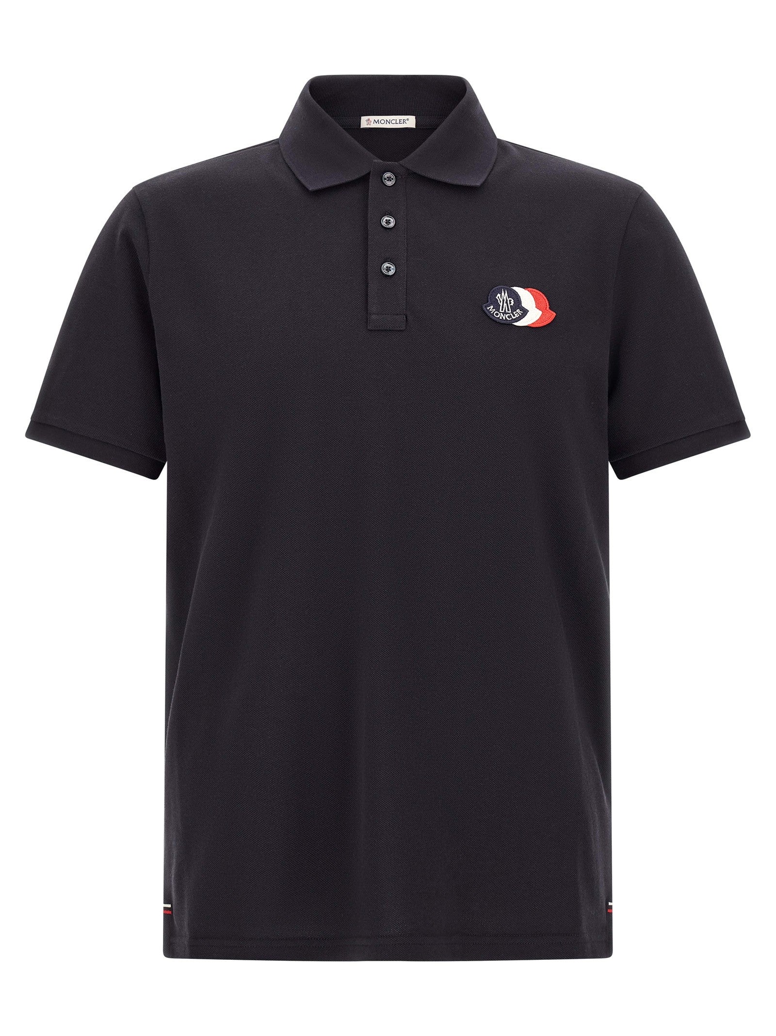 Moncler Triple Polo Shirt Blue