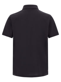 Moncler Triple Polo Shirt Blue