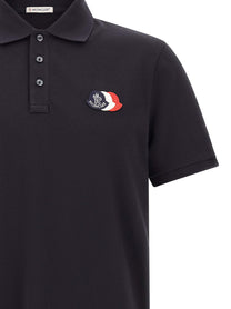 Moncler Triple Polo Shirt Blue