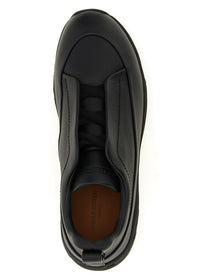 Zegna Triple Stitch Monte Sneakers Black