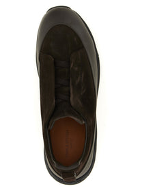 Zegna Triple Stitch Monte Sneakers Brown
