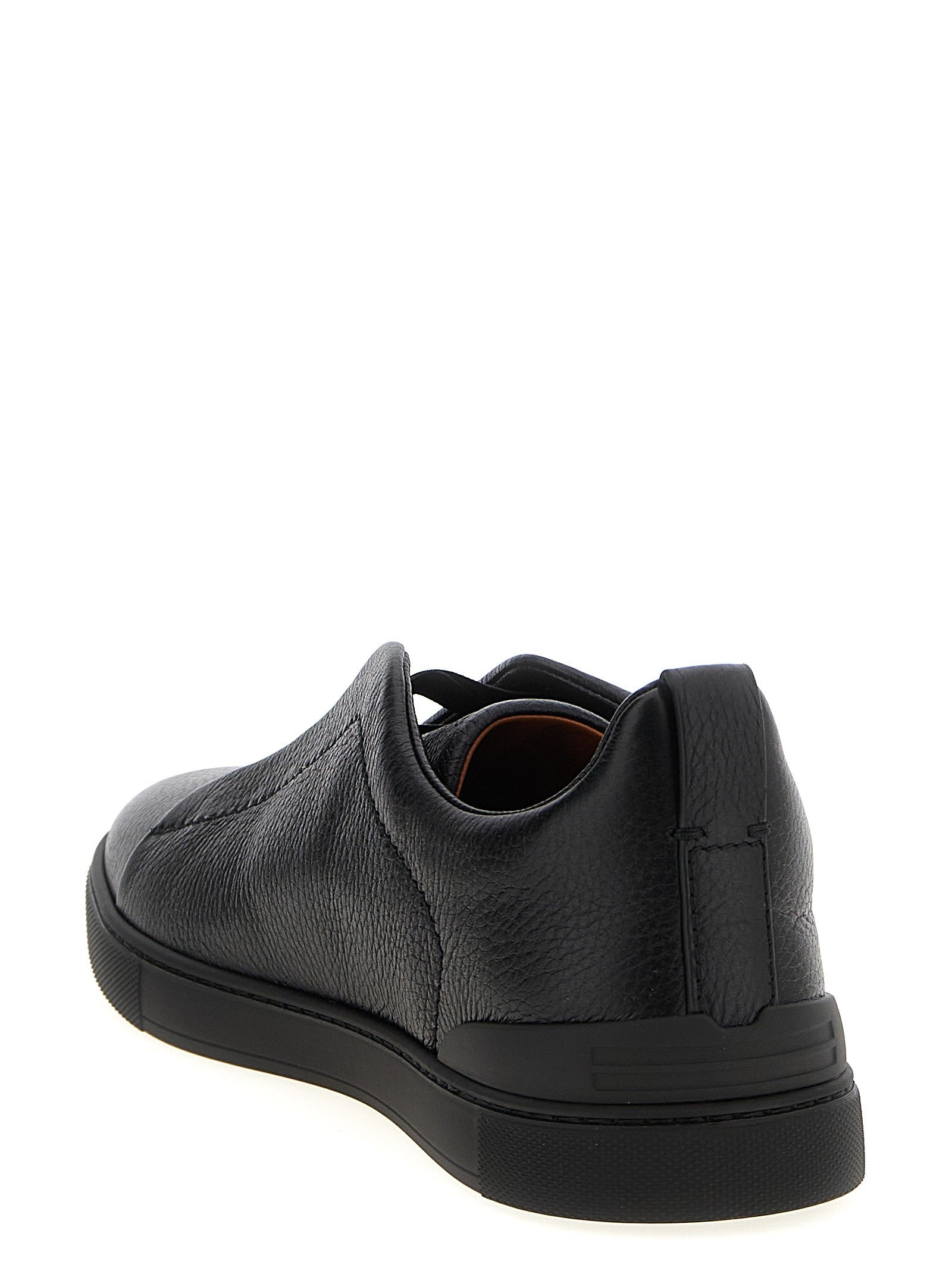 Zegna Triple Stitch Sneakers Black