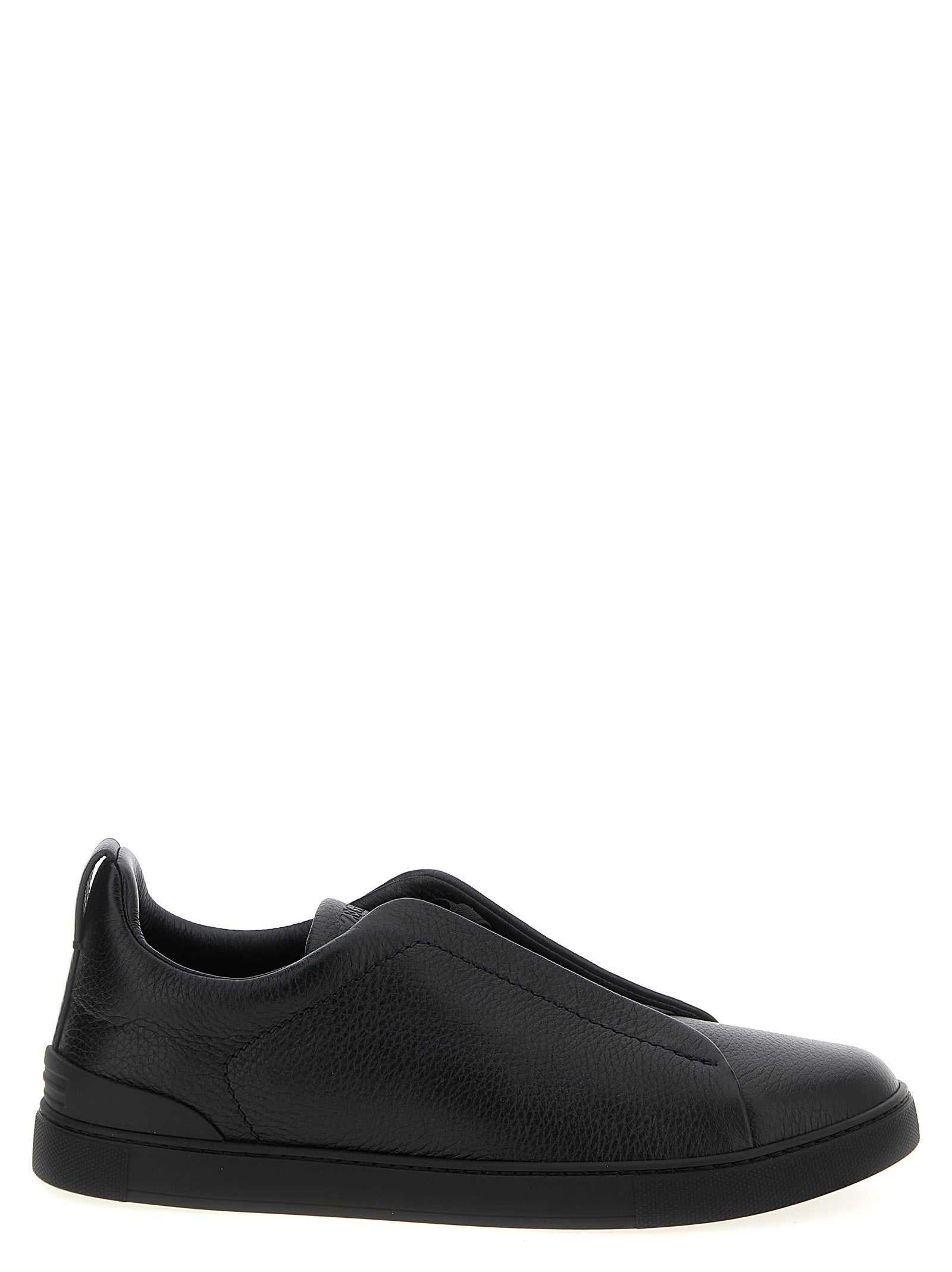 Zegna Triple Stitch Sneakers Black