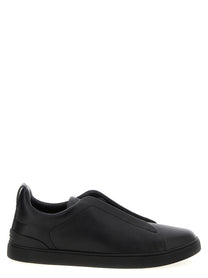 Zegna Triple Stitch Sneakers Black