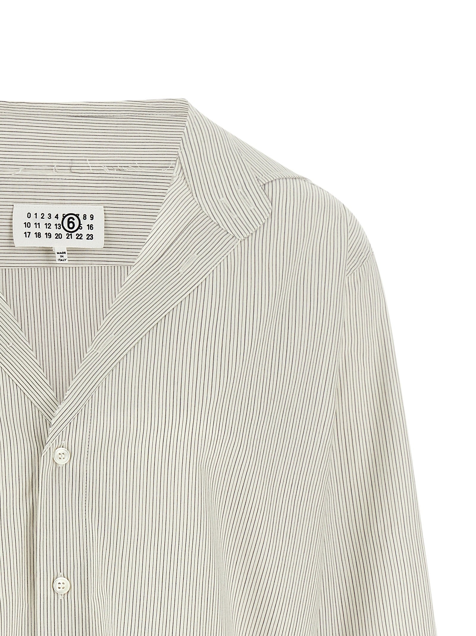 MM6 Maison Margiela Trompe Loeil Collar Shirt Grey