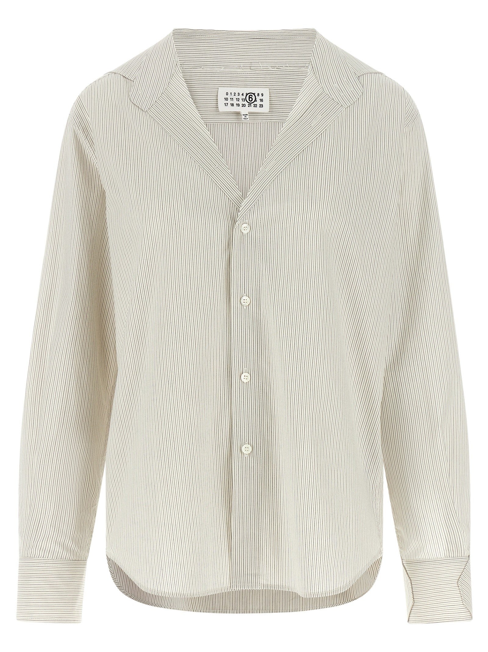 MM6 Maison Margiela Trompe Loeil Collar Shirt Grey