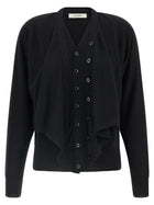 Lemaire Trompe Loeil Construction Cardigan Black