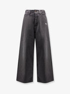 Balenciaga Men's Trompe Loeil Denim Trousers White