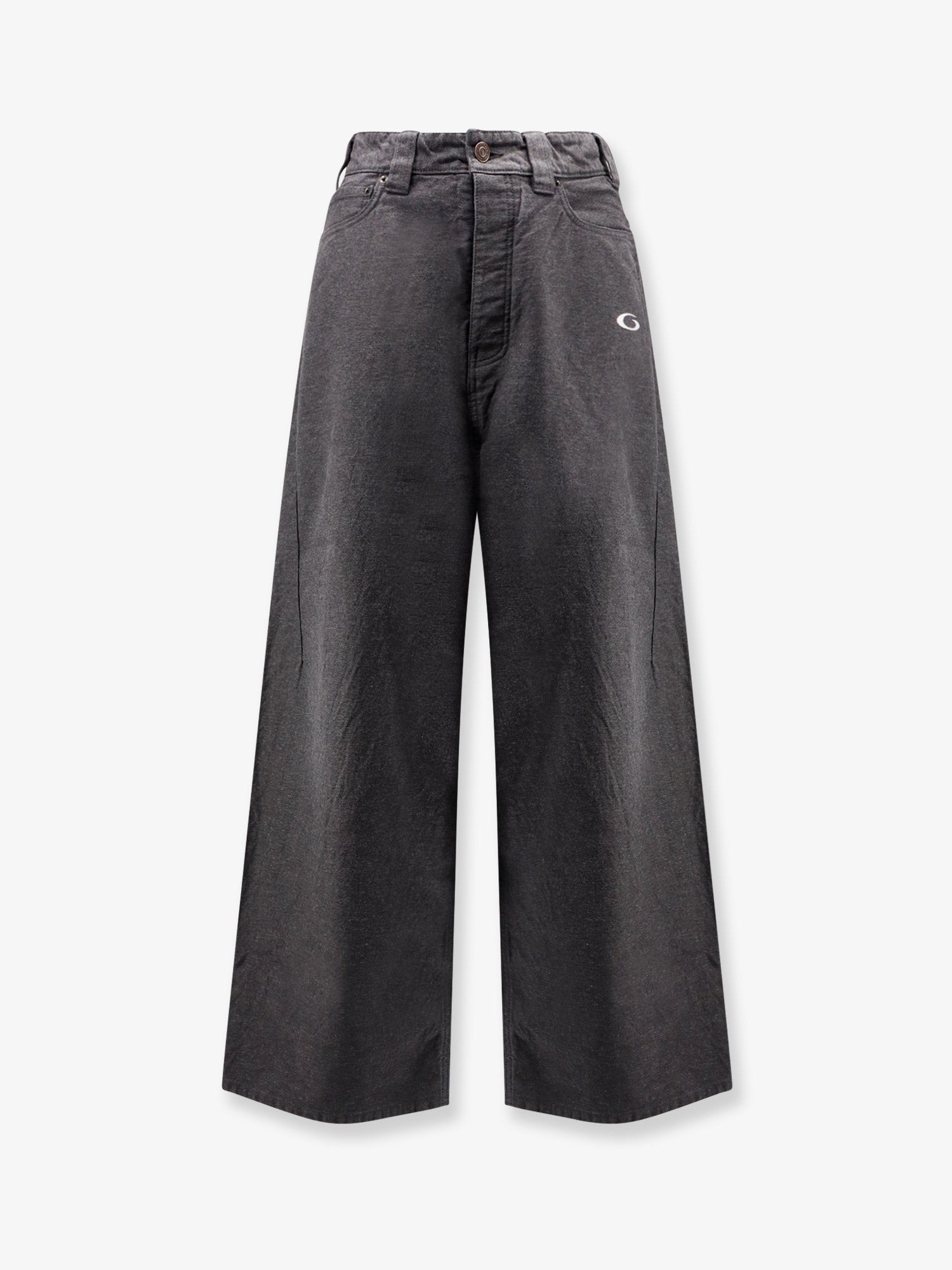 Balenciaga Men's Trompe Loeil Denim Trousers White