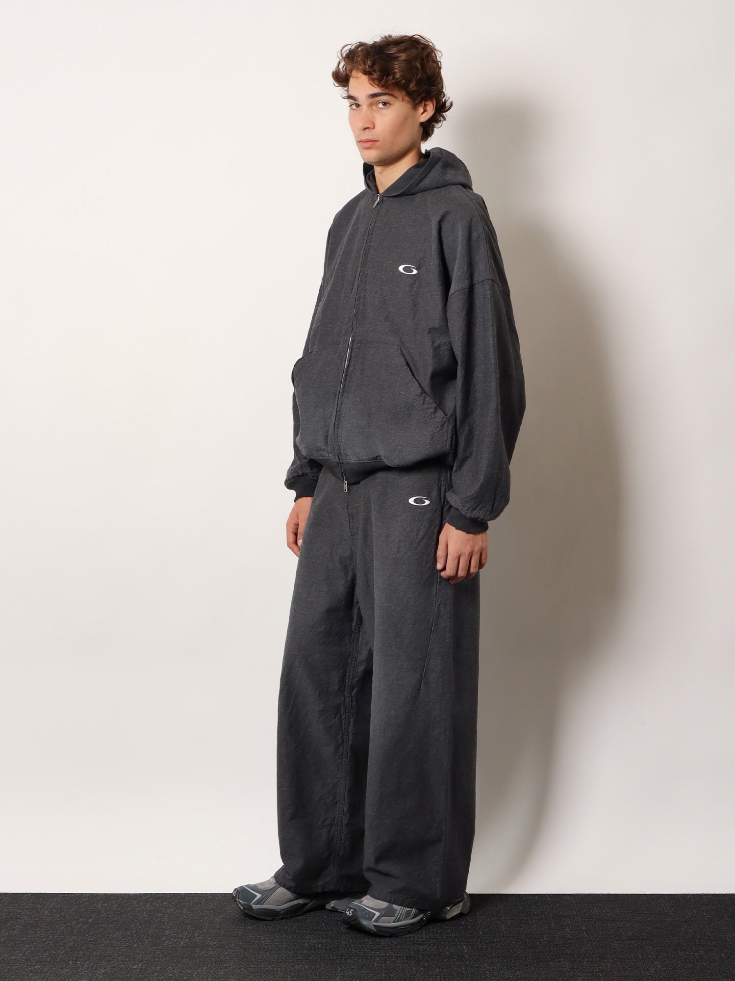 Balenciaga Men's Trompe Œil Joggers Grey