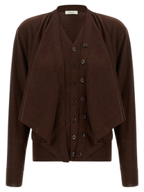 Lemaire Trompe Loeil Effect Cardigan Red