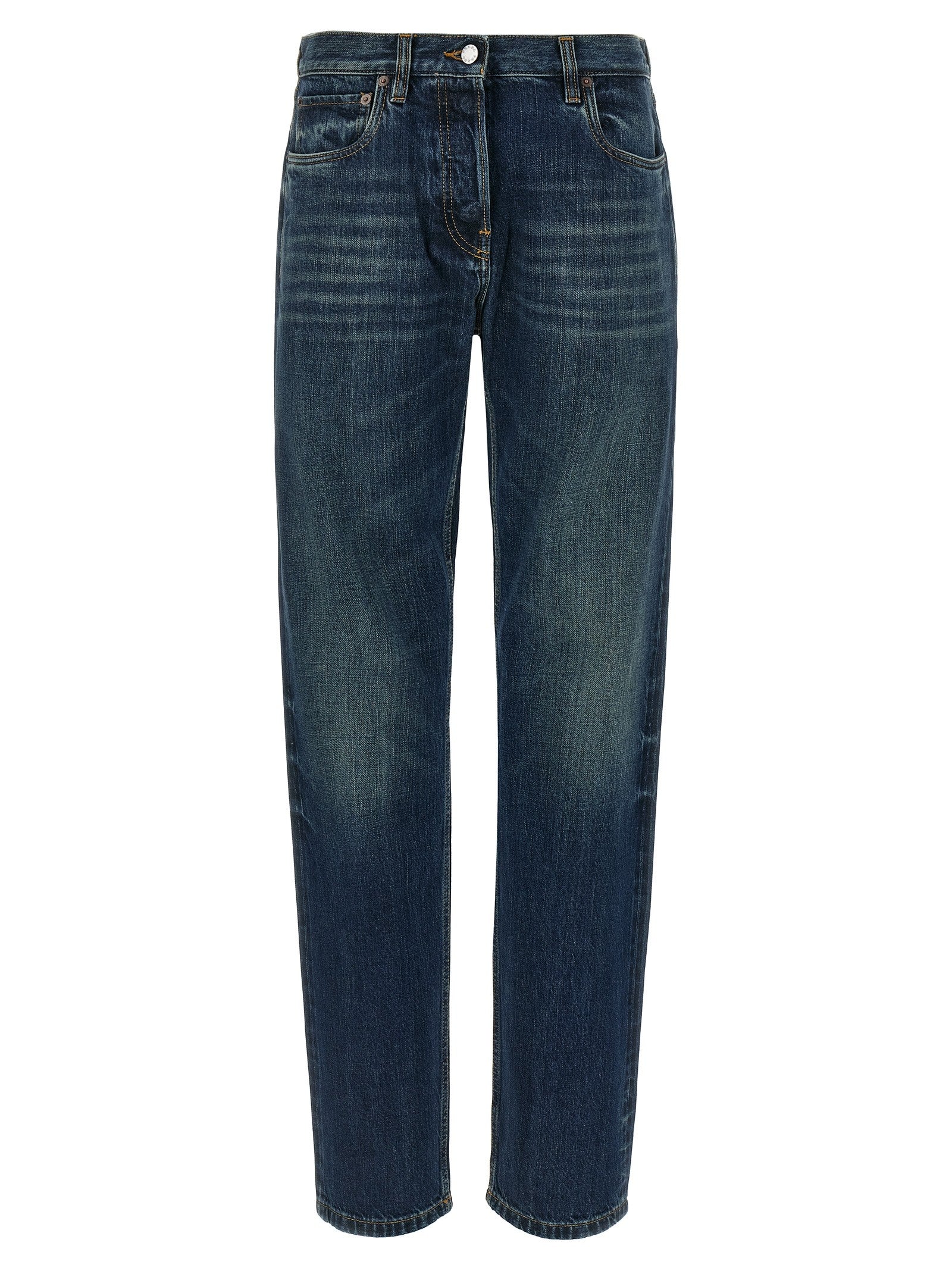 PRADA Trompe Loeil Heart Jeans Blue
