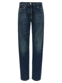PRADA Trompe Loeil Heart Jeans Blue