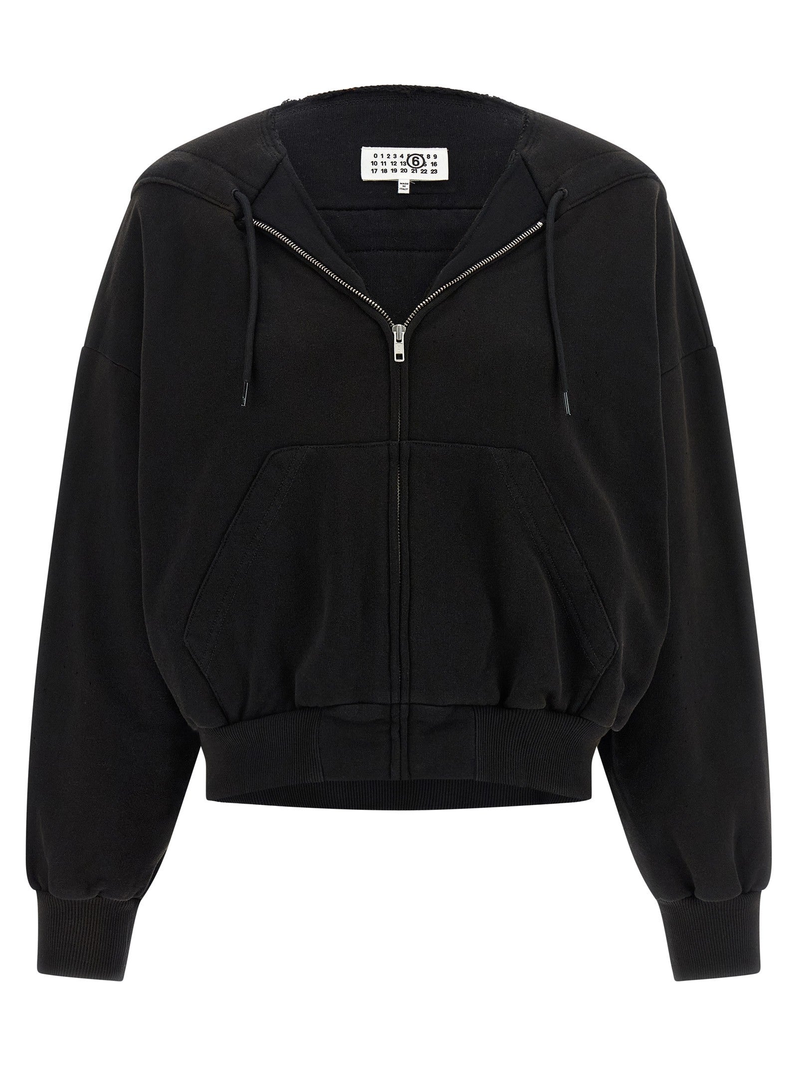 MM6 Maison Margiela Trompe Loeil Hoodie Black