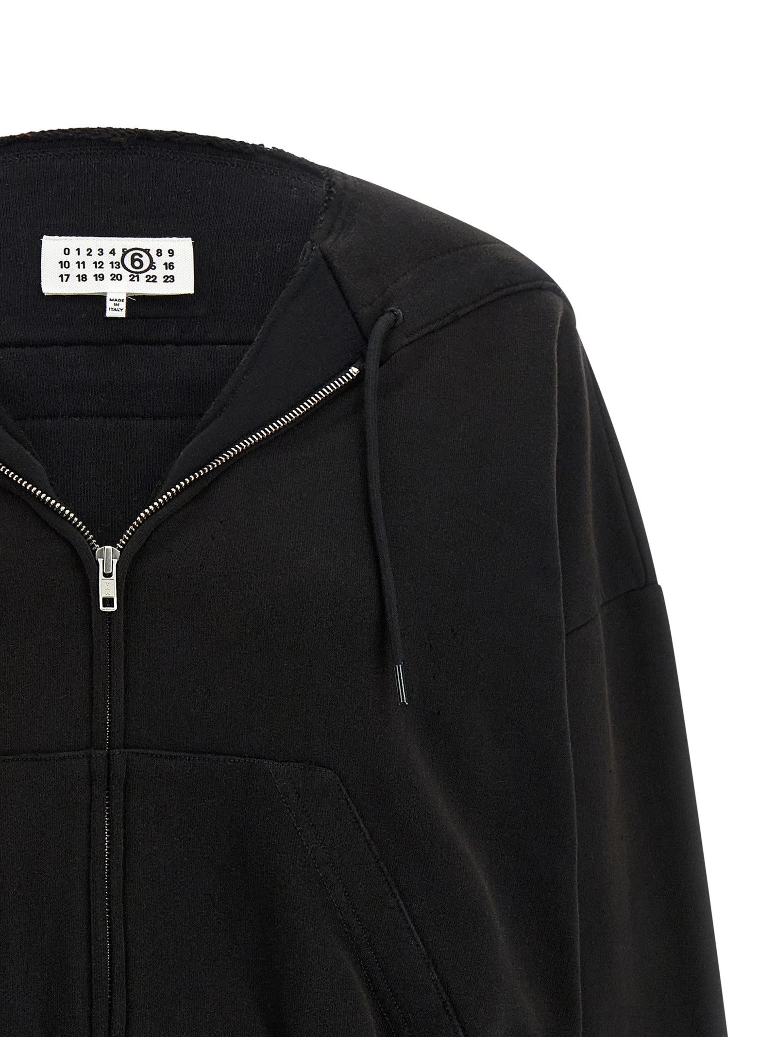 MM6 Maison Margiela Trompe Loeil Hoodie Black