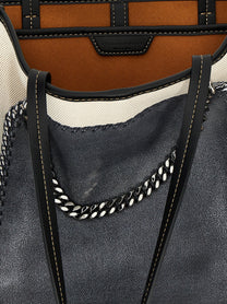 Stella McCartney Trompe Loeil Print on Shopping Bag Gold