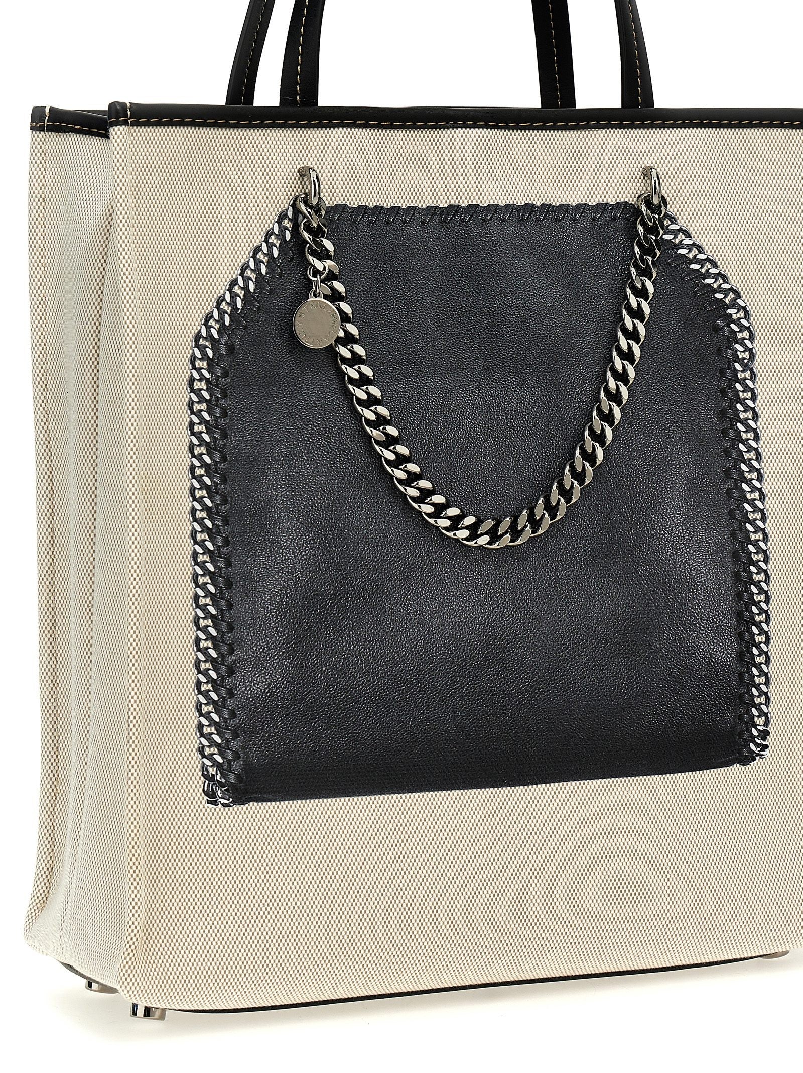 Stella McCartney Trompe Loeil Print on Shopping Bag Gold