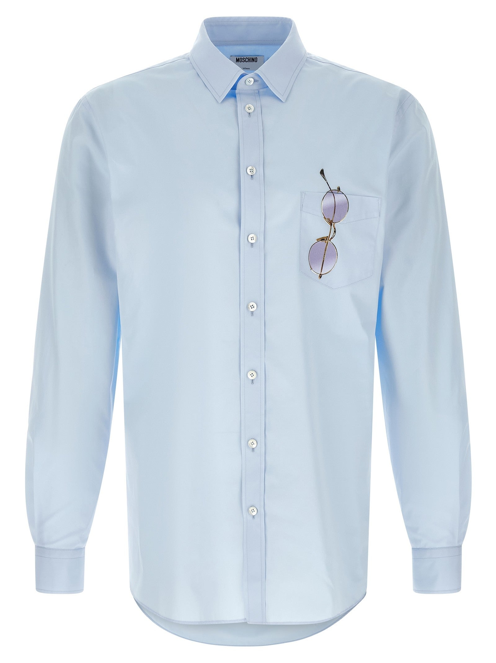 Moschino Trompe Lœil Print Shirt Blue