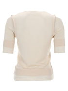 Lemaire Women's Trompe Loeil Viscose and Silk Top Beige, view 3