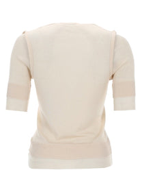 Lemaire Women's Trompe Loeil Viscose and Silk Top Beige