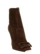 Roger Vivier Trompette Ankle Boots Brown