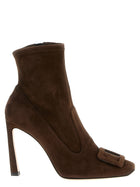 Roger Vivier Trompette Ankle Boots Brown