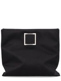 Roger Vivier Women's Trompette Clutch Bag Black