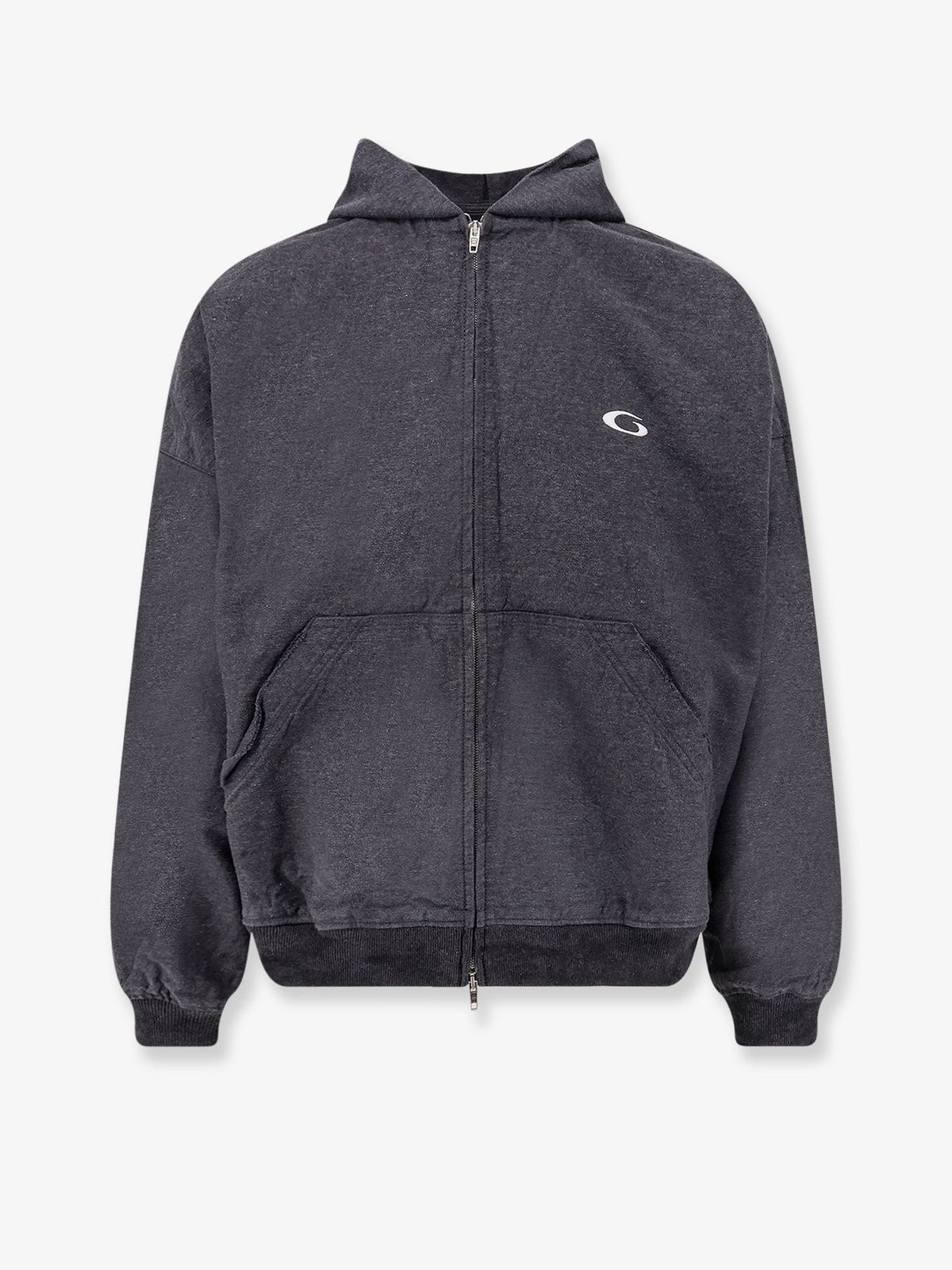 Balenciaga Men's Tromphe Loeil Cotton Sweatshirt Grey