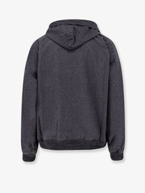 Balenciaga Men's Tromphe Loeil Cotton Sweatshirt Grey