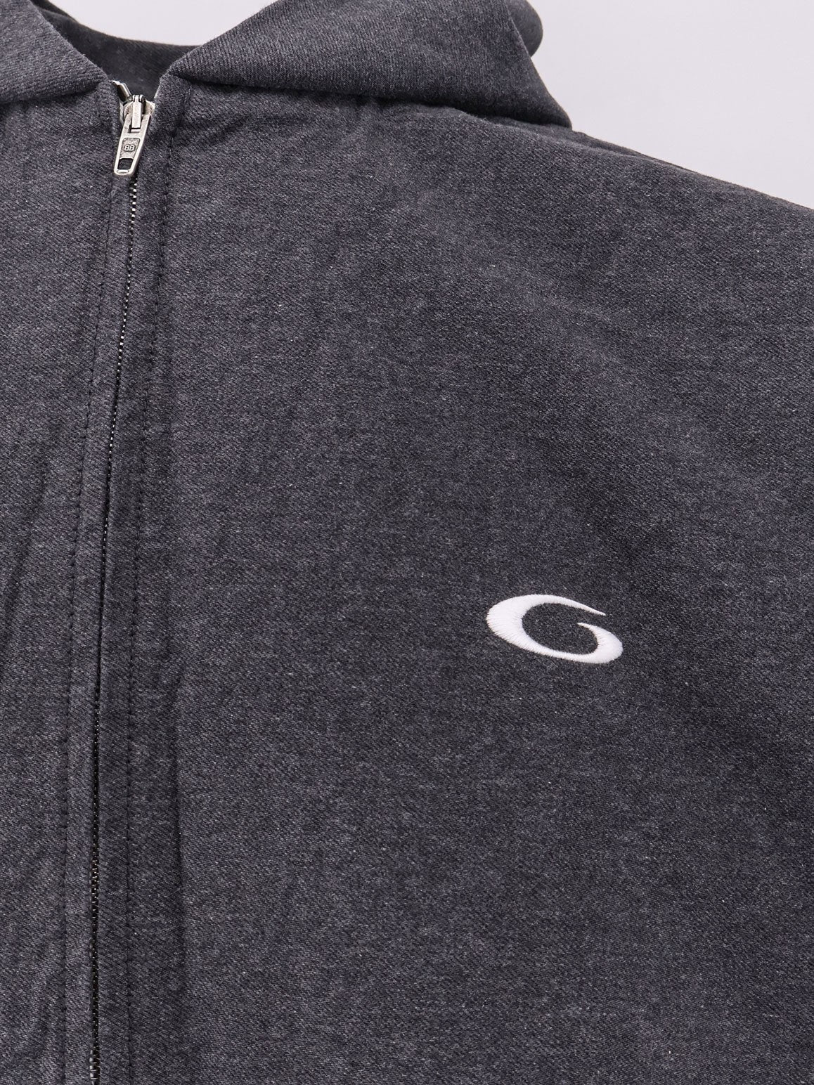 Balenciaga Men's Trompe Œil Hoodie Grey