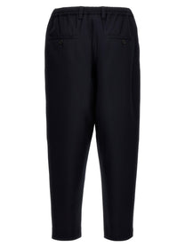 Marni Tropical Wool Crop Pants Blue