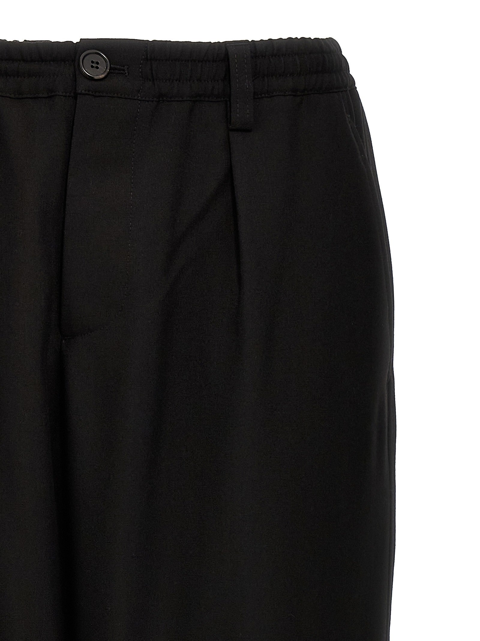 Marni Tropical Wool Crop Pants Black