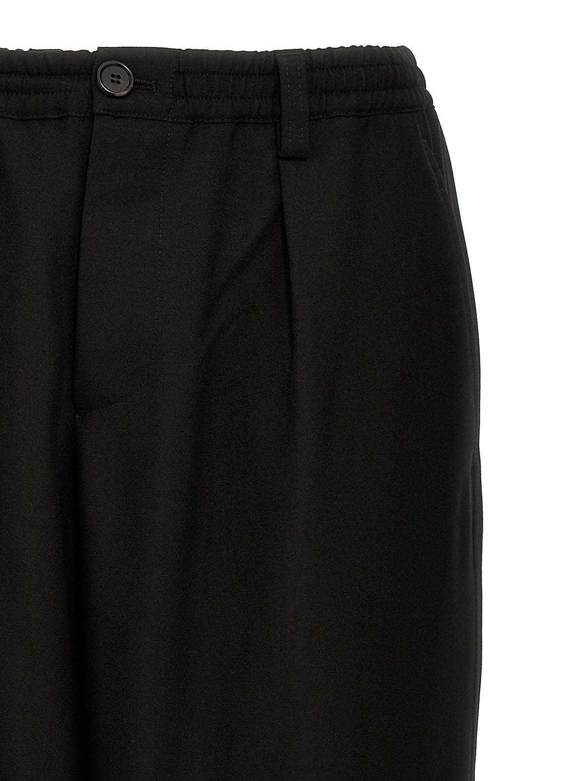 Marni Tropical Wool Crop Pants Black, view 3
