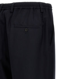 Marni Tropical Wool Crop Pants Blue