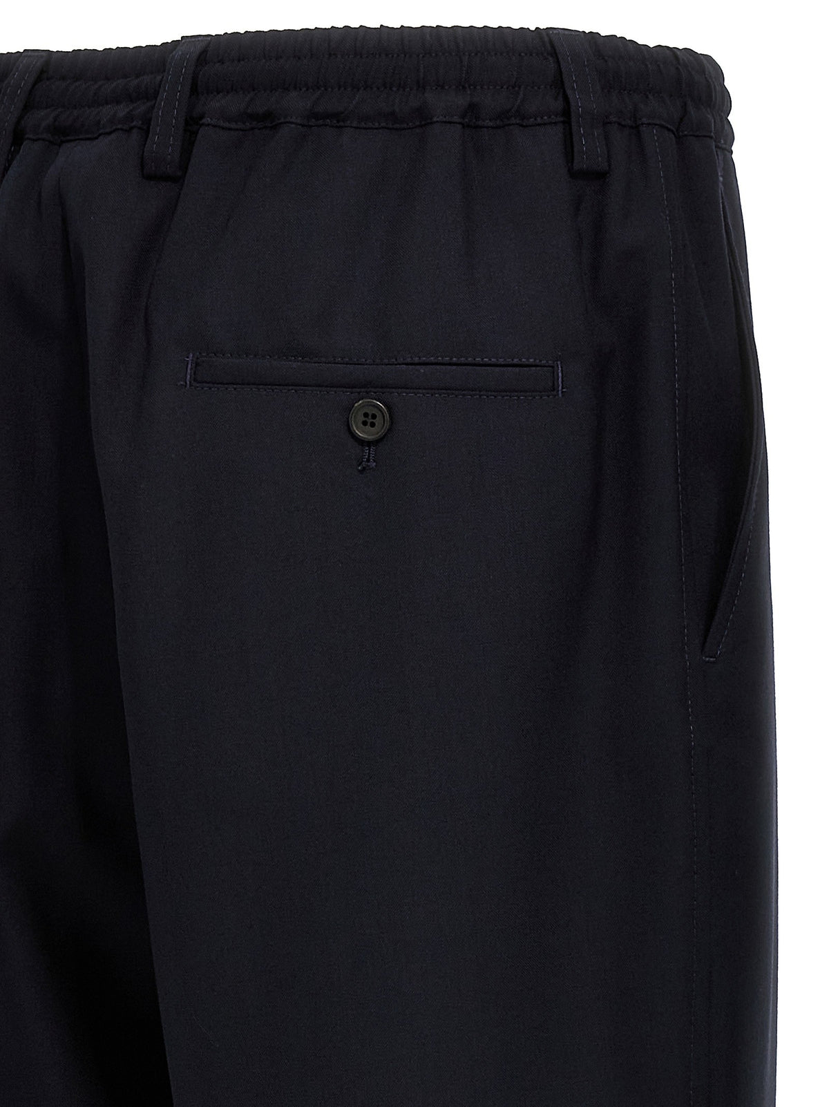 Marni Tropical Wool Crop Pants Blue, view 4