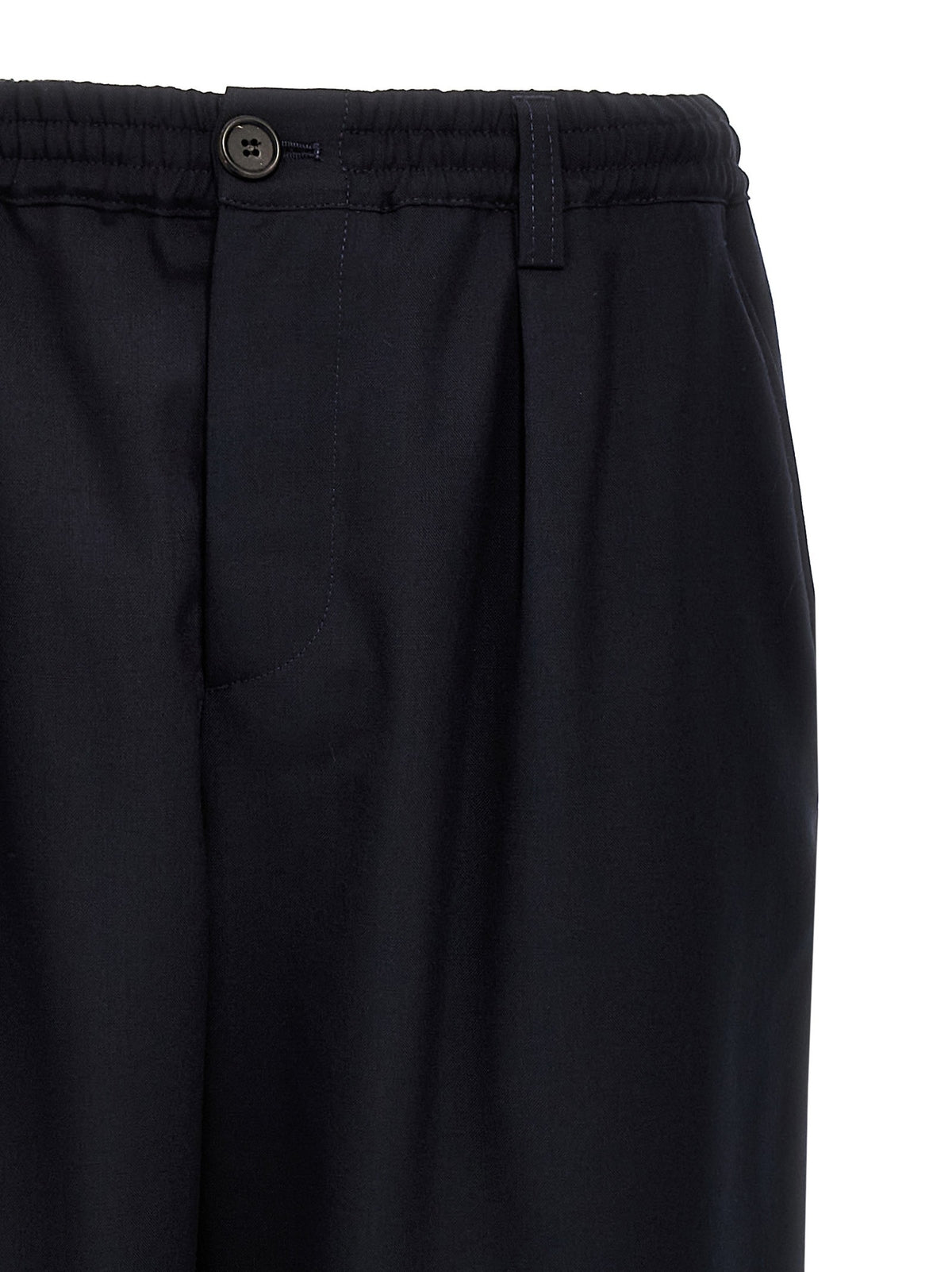 Marni Tropical Wool Crop Pants Blue, view 3