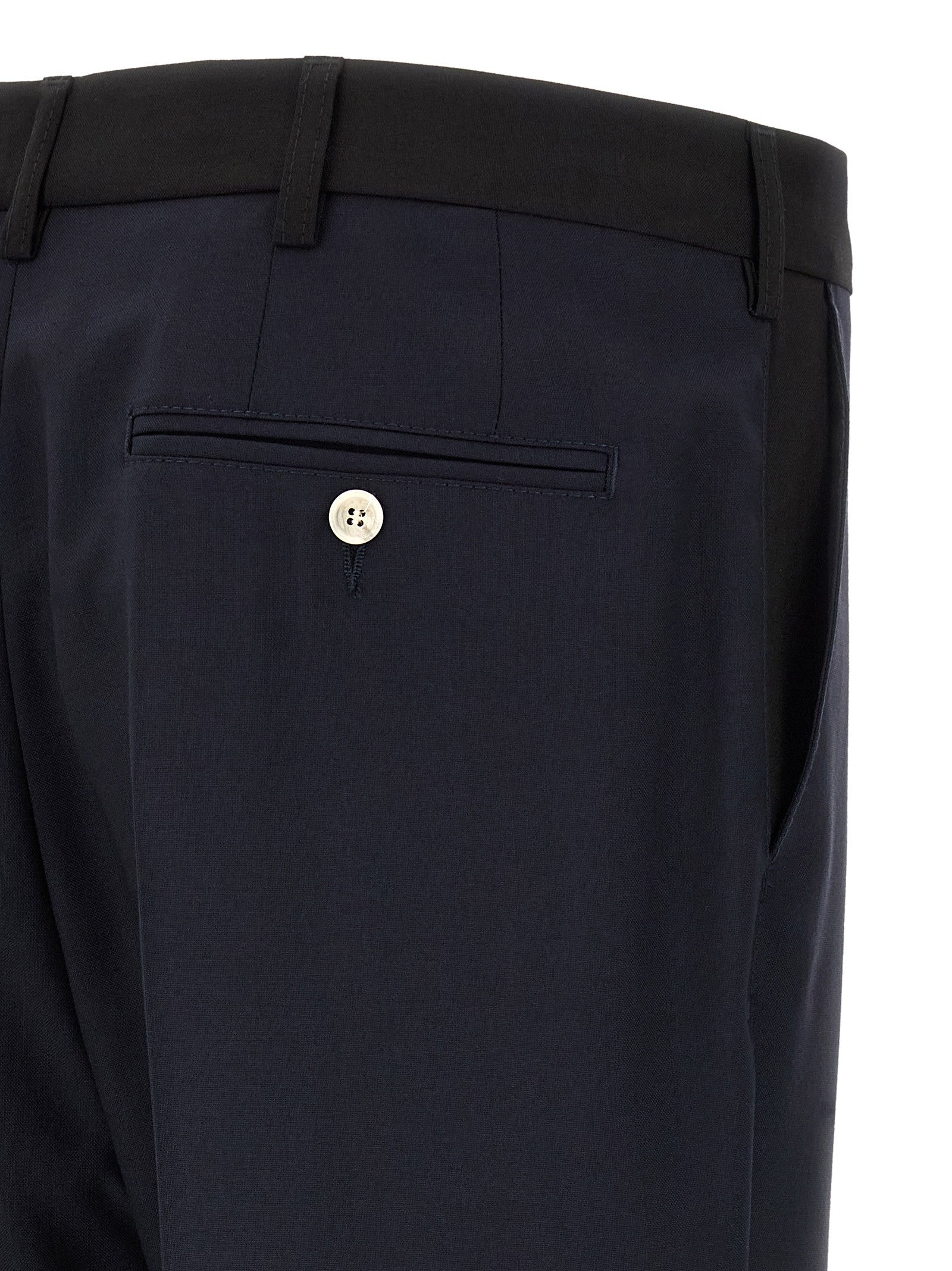 Marni Tropical Wool Pants Blue