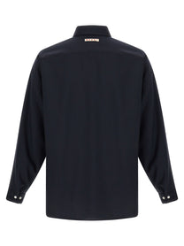 Marni Tropical Wool Shirt Blue