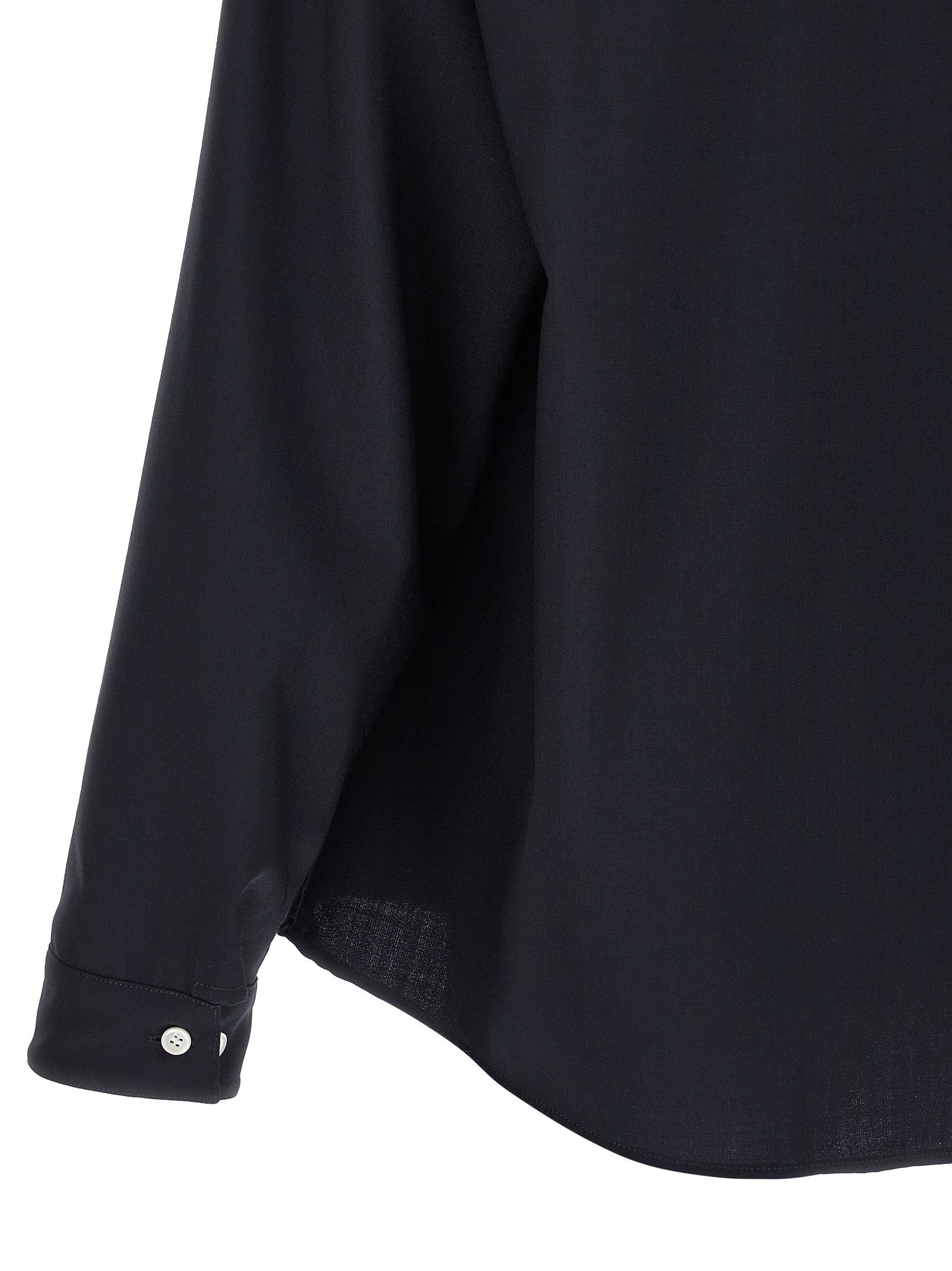 Marni Tropical Wool Shirt Blue