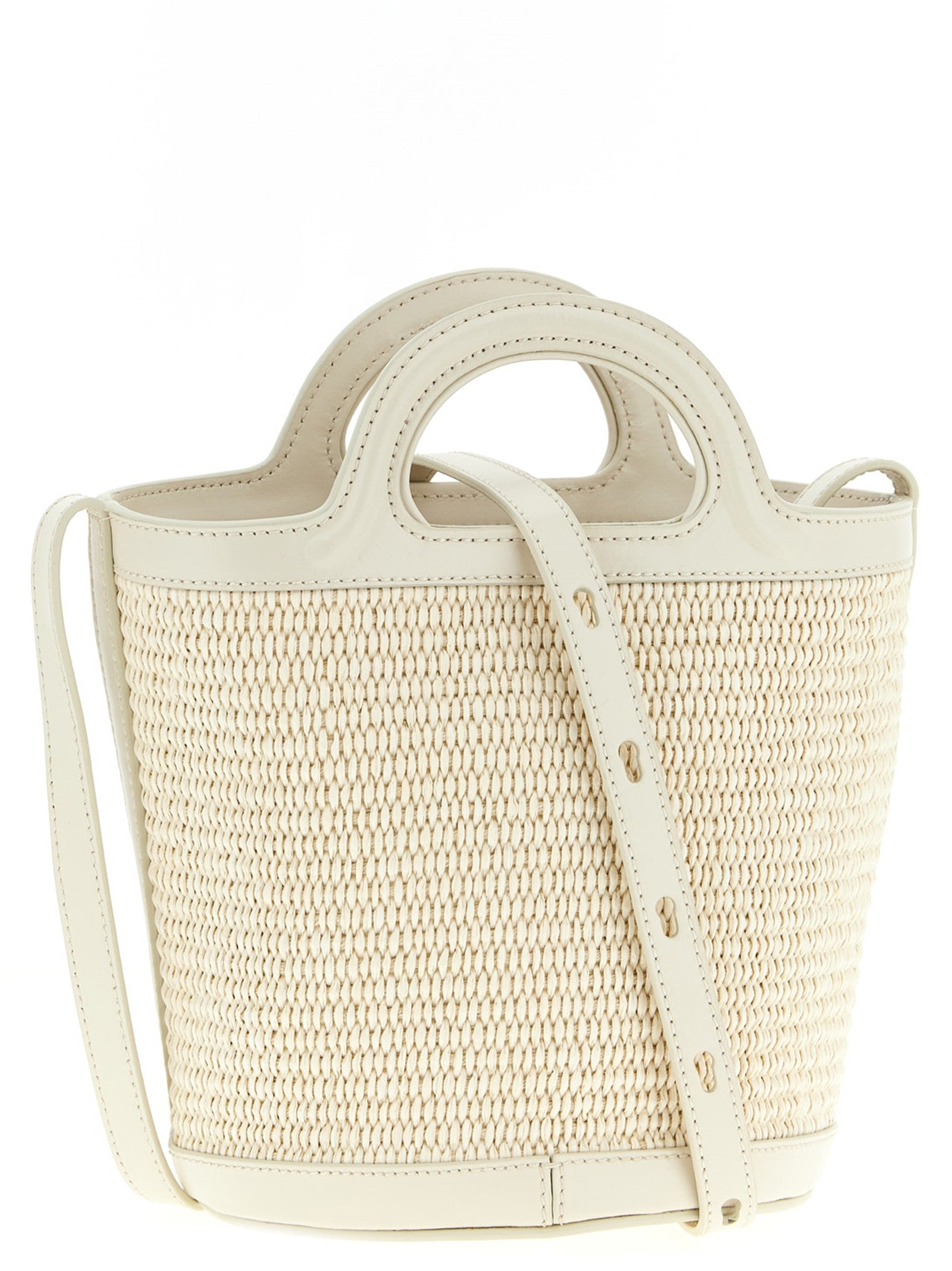 Marni Tropicalia Small Bucket Bag White