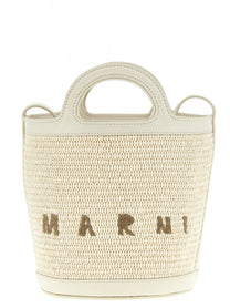 Marni Tropicalia Small Bucket Bag White