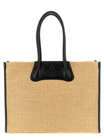 Vivienne Westwood Troy Shopping Bag Beige