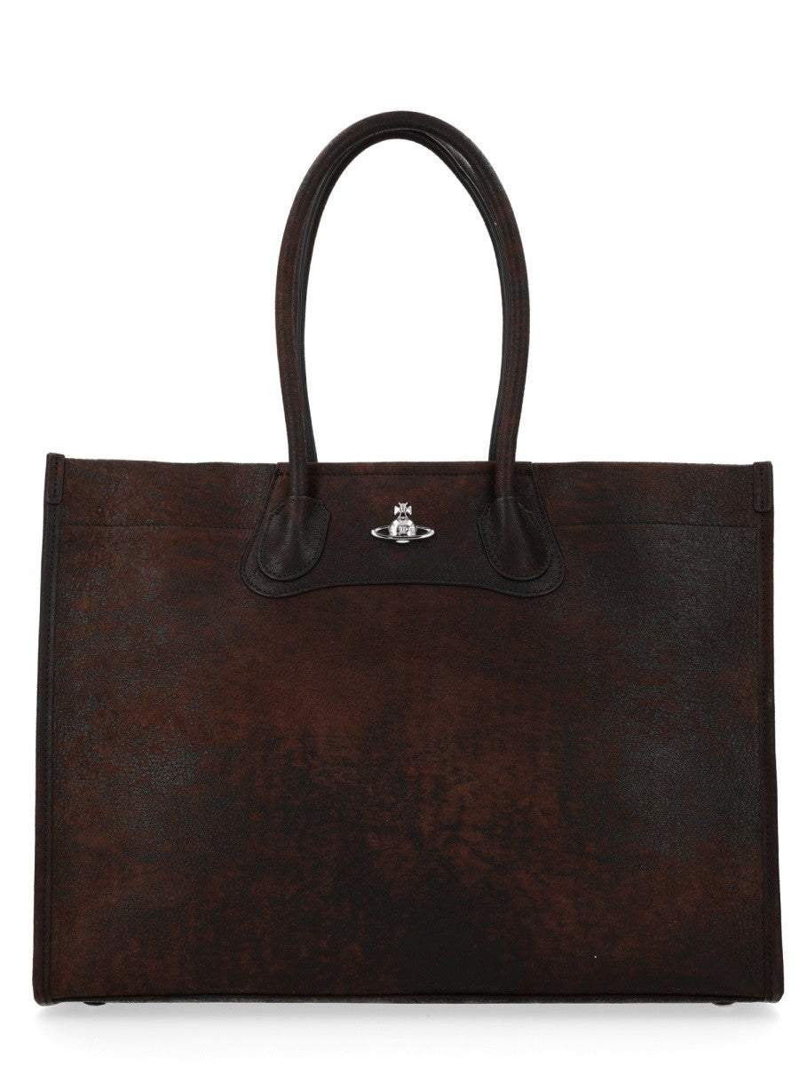 Vivienne Westwood Women's Troy Tote Bag Brown