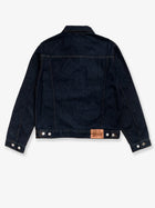 Stussy Men's Trucker Denim Cotton Jacket Blue