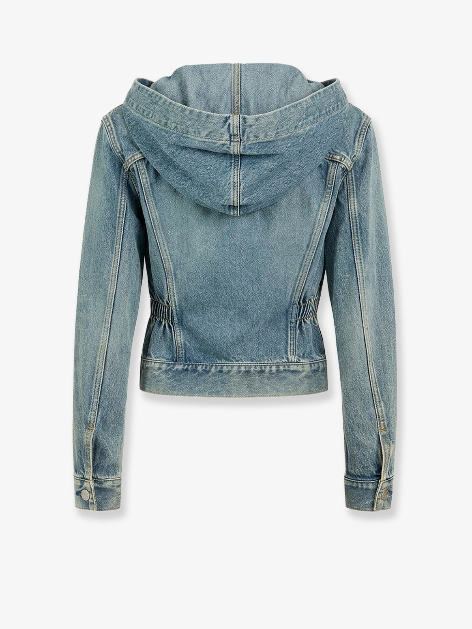 ALAÏA Women's Trucker Denim Jacket Beige