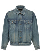 Saint Laurent Trucker Jacket Blue